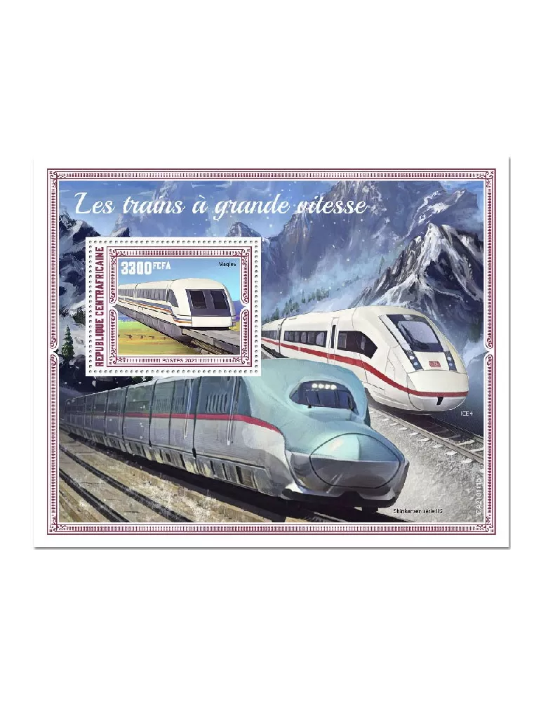 n° 1725 - Timbre CENTRAFRIQUE Blocs et feuillets