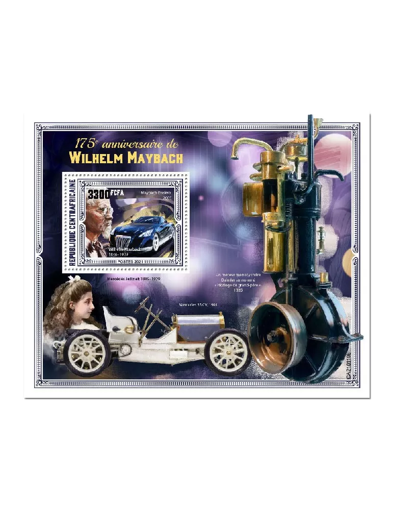 n° 1733 - Timbre CENTRAFRIQUE Blocs et feuillets