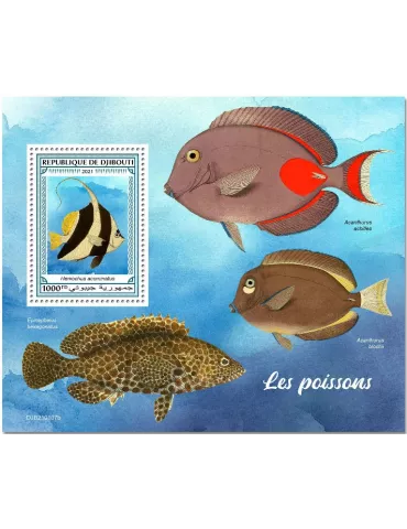 n° 656 - Timbre DJIBOUTI Blocs et feuillets