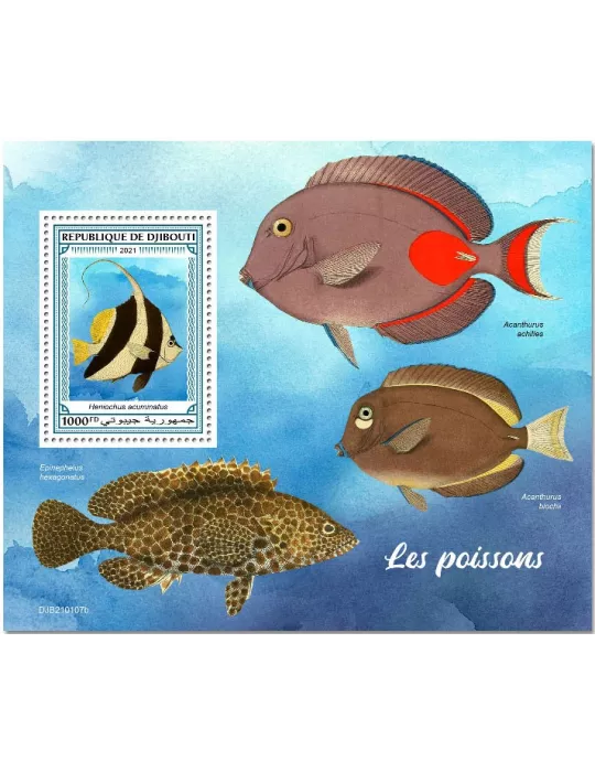 n° 656 - Timbre DJIBOUTI Blocs et feuillets