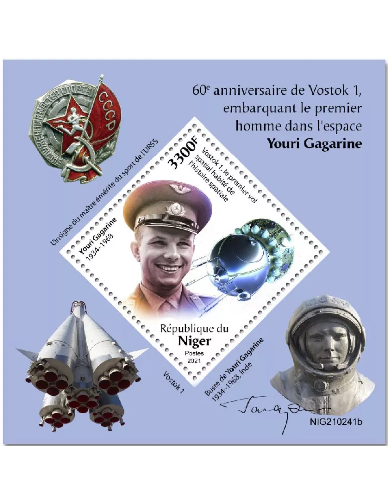 n° 1283 - Timbre NIGER Blocs et feuillets