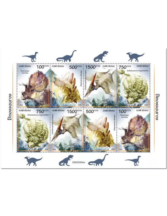 n° 8751/8754 - Timbre GUINEE-BISSAU Poste