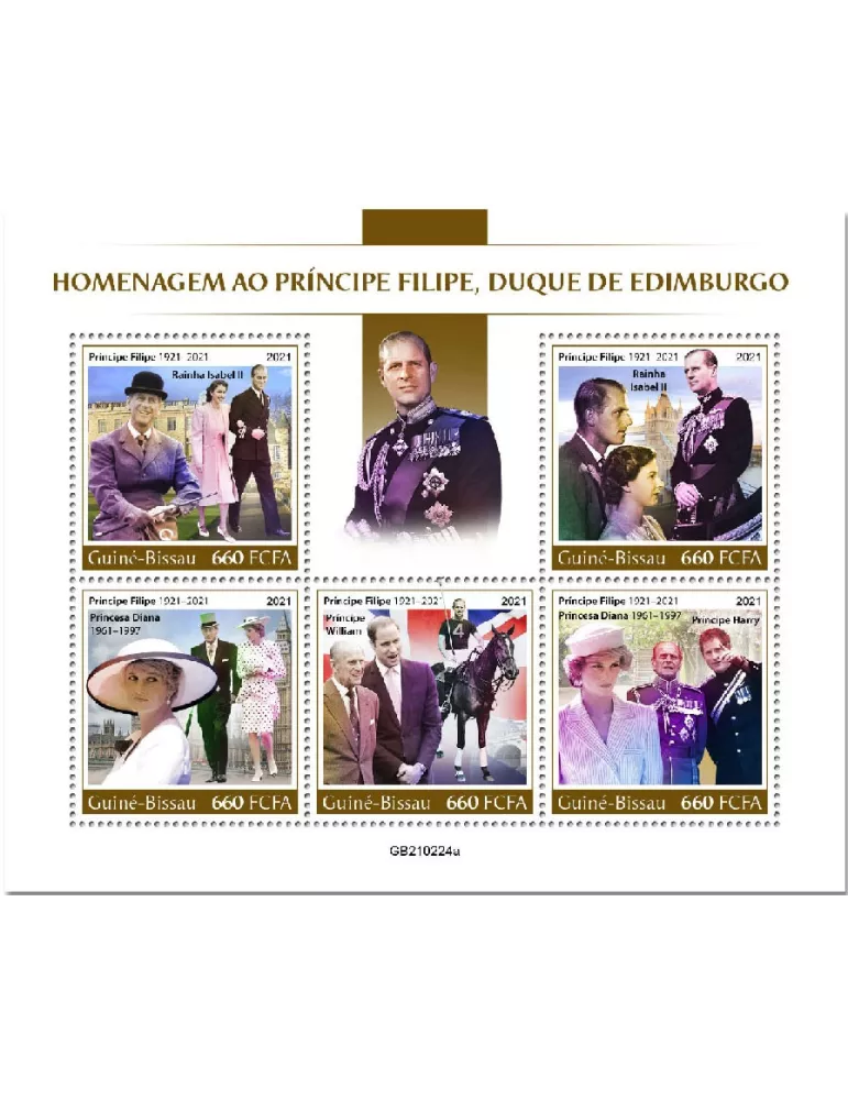 n° 9172/9176 - Timbre GUINEE-BISSAU Poste