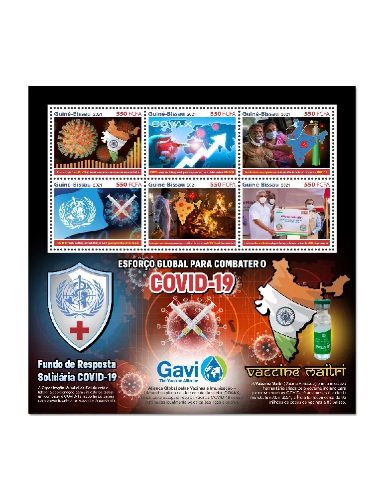n° 9202/9207 - Timbre GUINEE-BISSAU Poste