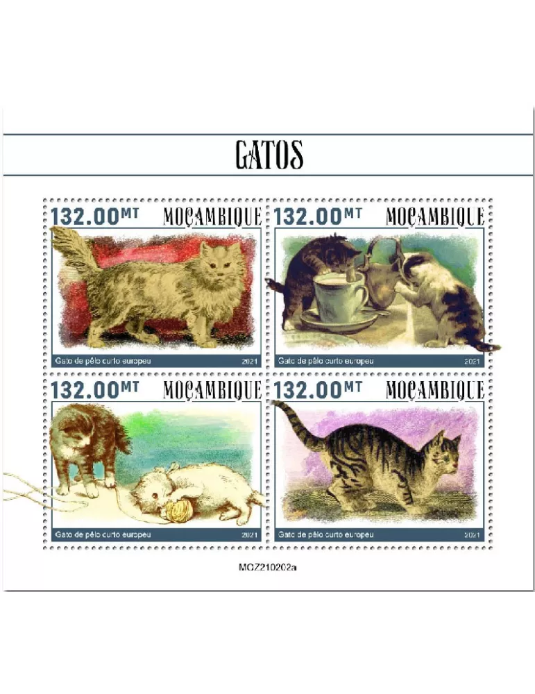 n° 9139/9142 - Timbre MOZAMBIQUE Poste