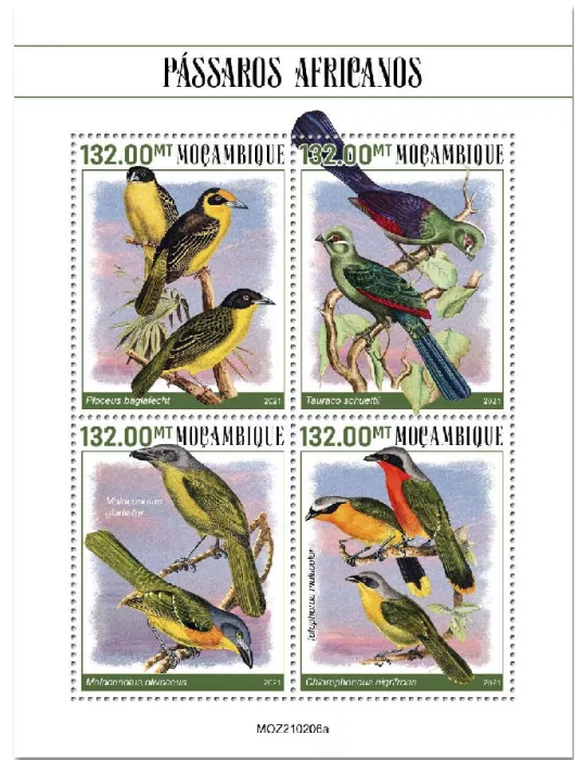 n° 9155/9158 - Timbre MOZAMBIQUE Poste