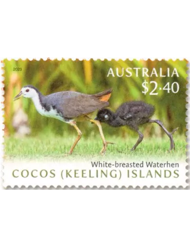 n° 548/549 - Timbre COCOS (ILES) Poste 2