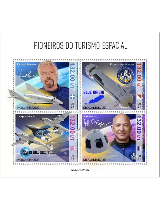 n° 9202/9204 - Timbre MOZAMBIQUE Poste