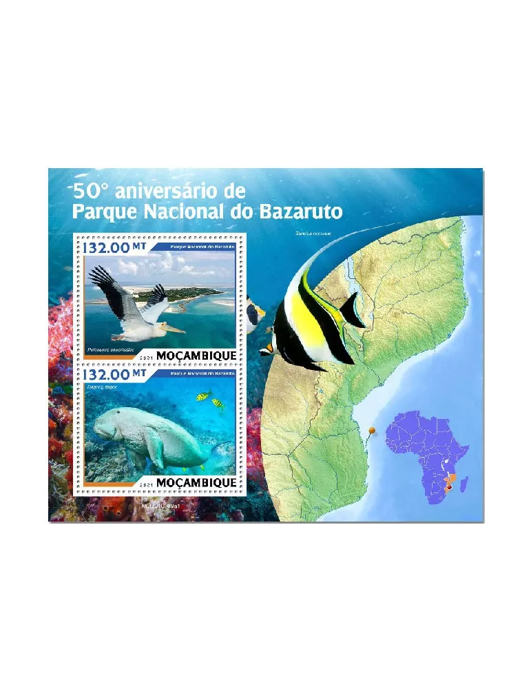 n° 9282/9283 - Timbre MOZAMBIQUE Poste