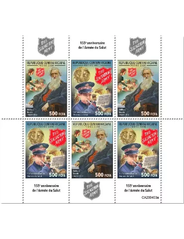 n° 6935/6940 - Timbre CENTRAFRIQUE Poste