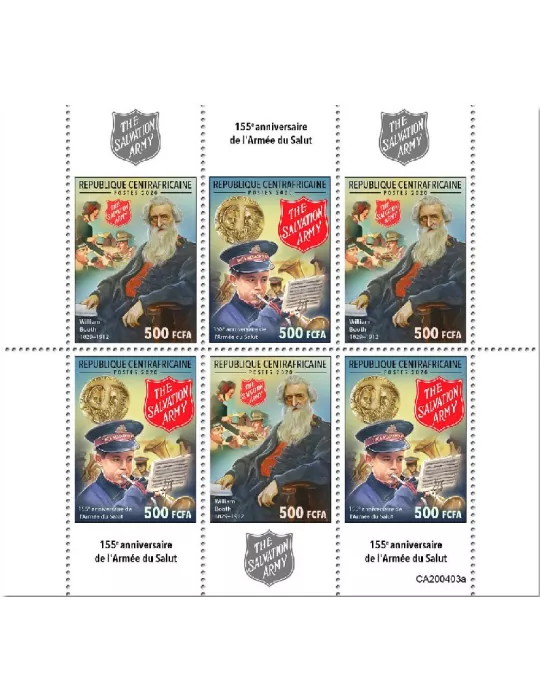 n° 6935/6940 - Timbre CENTRAFRIQUE Poste