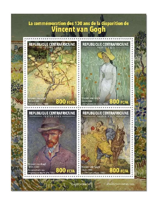 n° 6955/6958 - Timbre CENTRAFRIQUE Poste