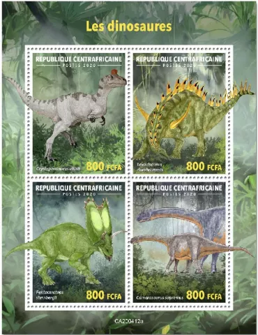 n° 6971/6974 - Timbre CENTRAFRIQUE Poste