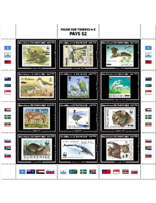 n° 6999/7010 - Timbre CENTRAFRIQUE Poste