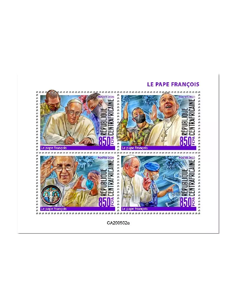 n° 7056/7059 - Timbre CENTRAFRIQUE Poste