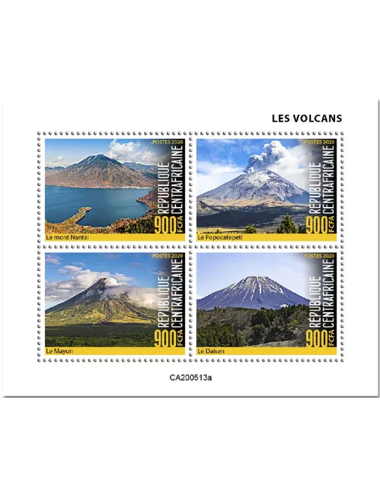 n° 7182/7185 - Timbre CENTRAFRIQUE Poste