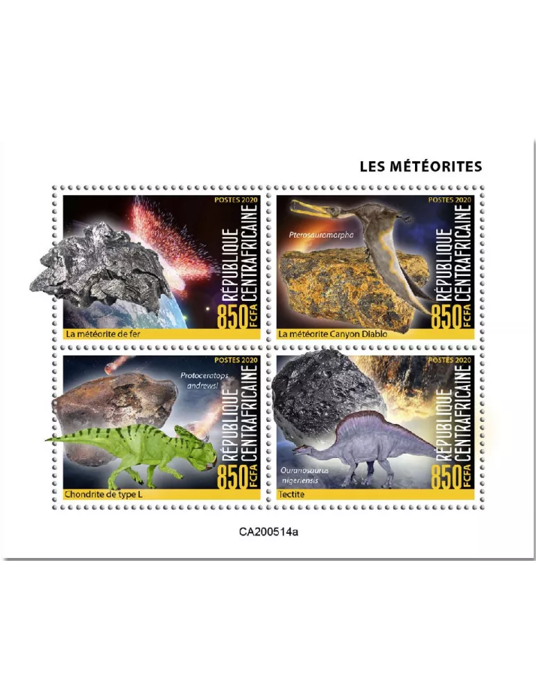 n° 7194/7197 - Timbre CENTRAFRIQUE Poste