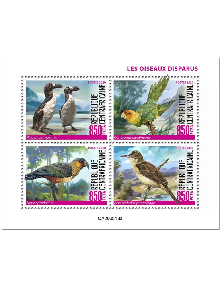 n° 7242/7245 - Timbre CENTRAFRIQUE Poste