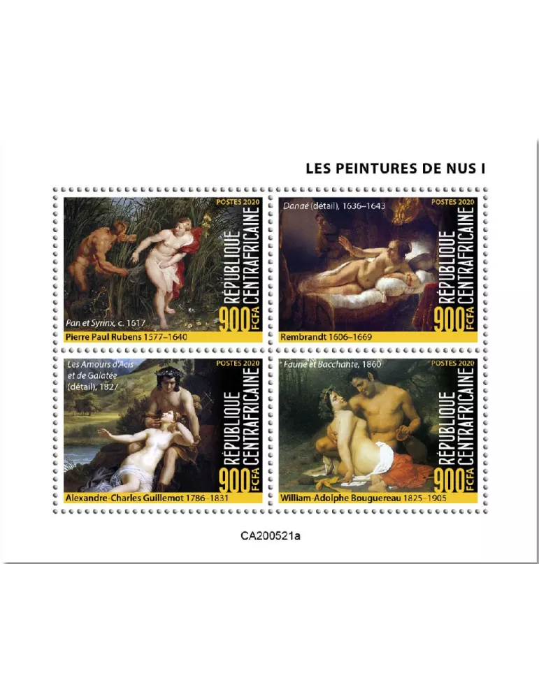 n° 7278/7281 - Timbre CENTRAFRIQUE Poste