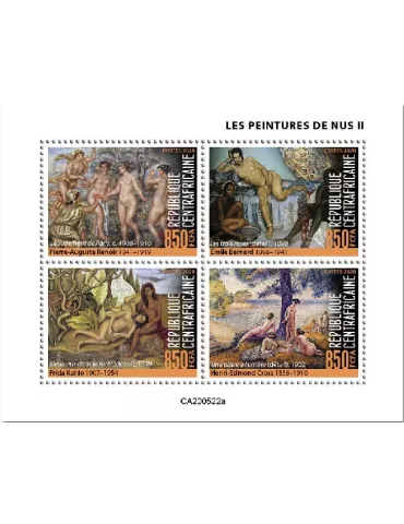n° 7290/7293 - Timbre CENTRAFRIQUE Poste