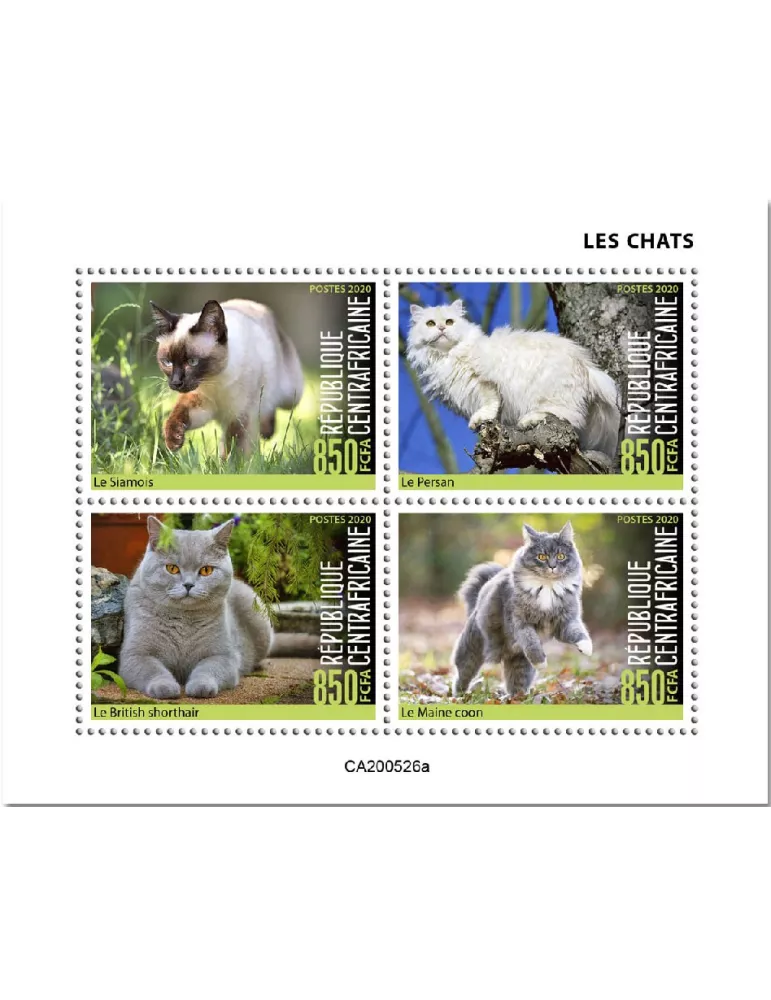 n° 7338/7341 - Timbre CENTRAFRIQUE Poste