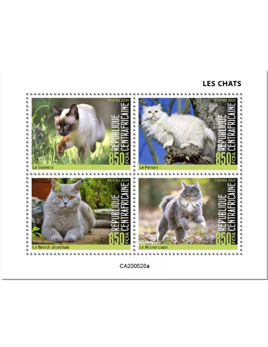 n° 7338/7341 - Timbre CENTRAFRIQUE Poste