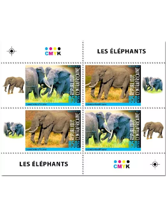 n° 7355/7369 - Timbre CENTRAFRIQUE Poste