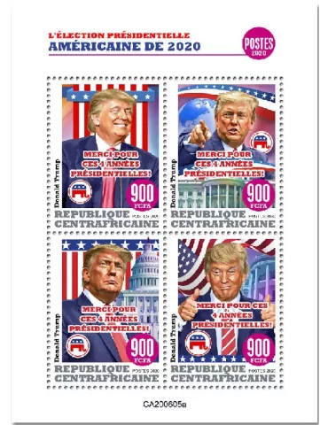 n° 7404/7407 - Timbre CENTRAFRIQUE Poste