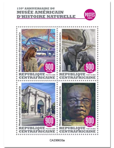 n° 7408/7411 - Timbre CENTRAFRIQUE Poste