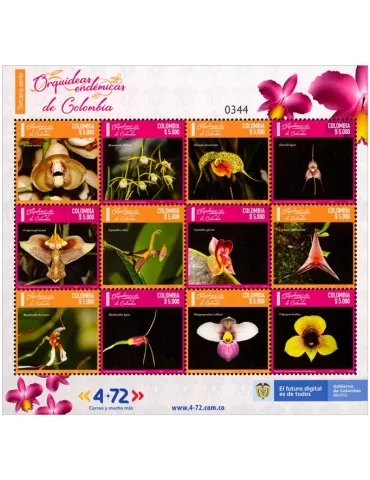 n° 2550/2561 - Timbre COLOMBIE Poste