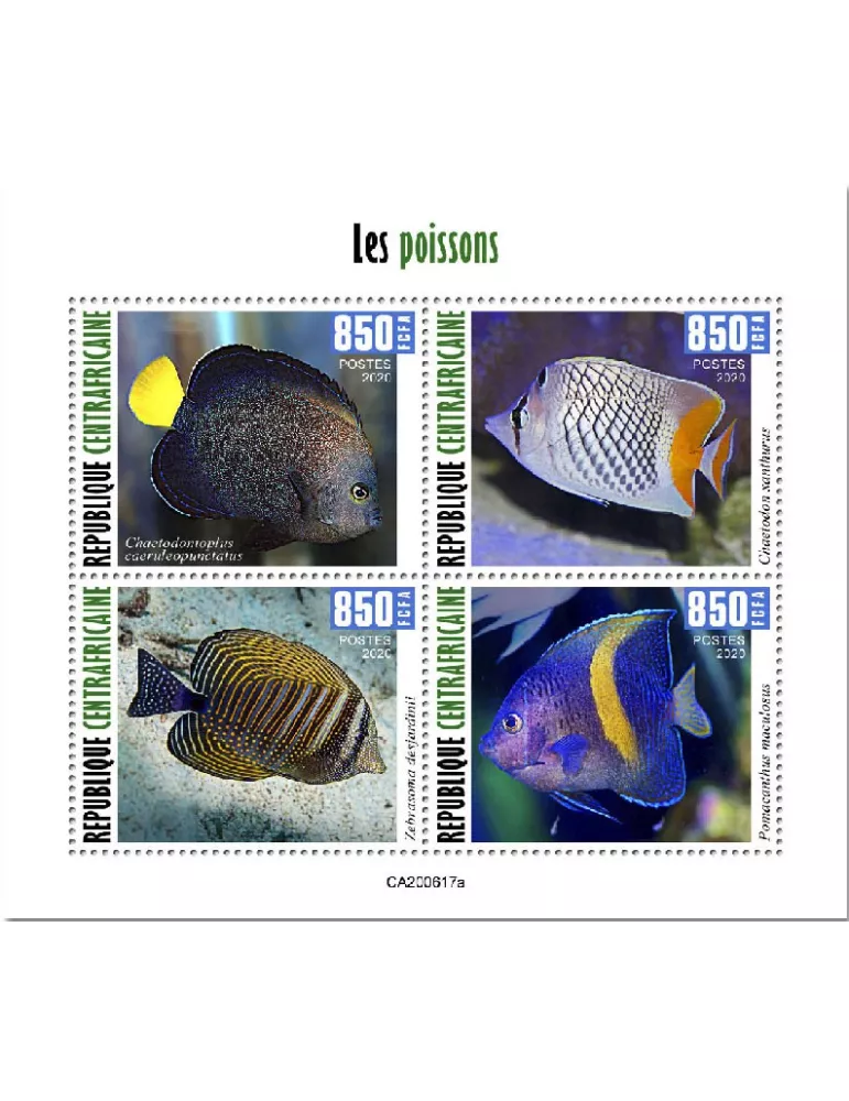 n° 7452/7455 - Timbre CENTRAFRIQUE Poste