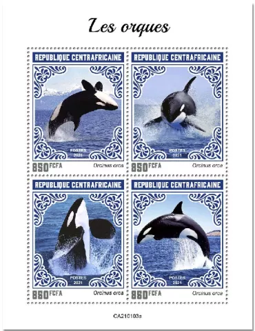 n° 7574/7577 - Timbre CENTRAFRIQUE Poste