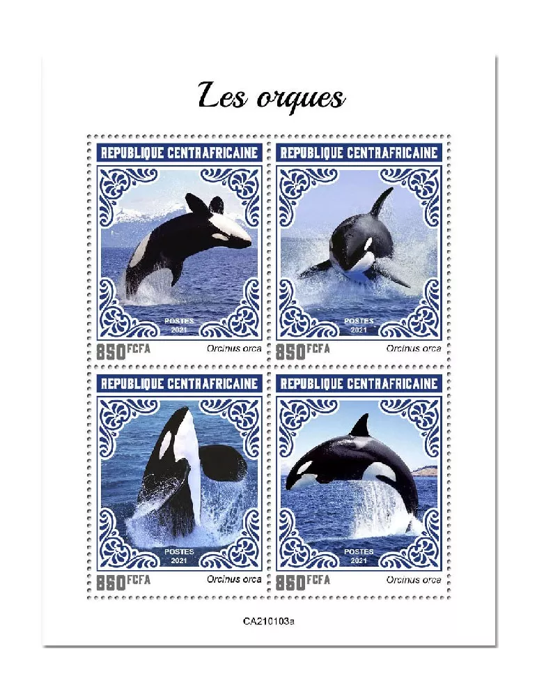 n° 7574/7577 - Timbre CENTRAFRIQUE Poste