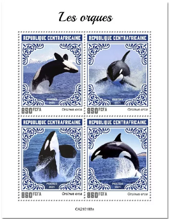 n° 7574/7577 - Timbre CENTRAFRIQUE Poste