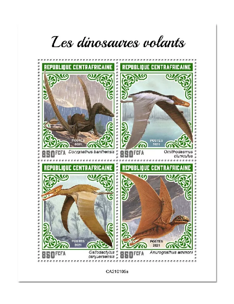 n° 7582/7585 - Timbre CENTRAFRIQUE Poste