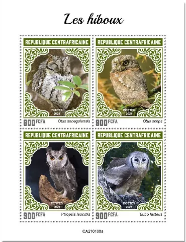 n° 7594/7597 - Timbre CENTRAFRIQUE Poste
