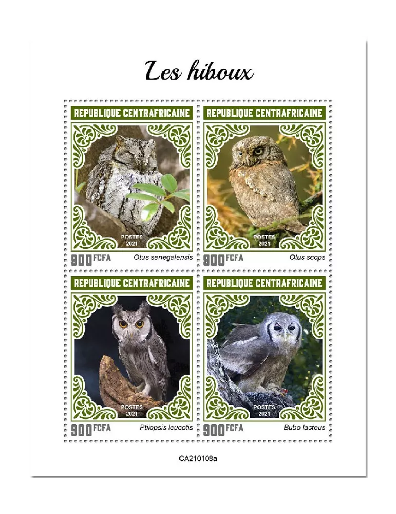 n° 7594/7597 - Timbre CENTRAFRIQUE Poste