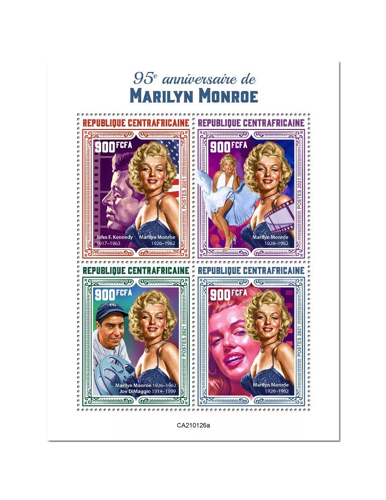 n° 7666/7669 - Timbre CENTRAFRIQUE Poste