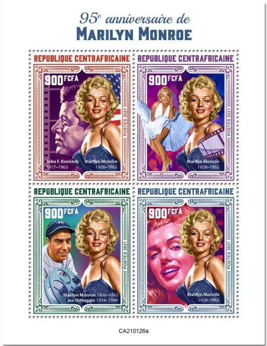 n° 7666/7669 - Timbre CENTRAFRIQUE Poste