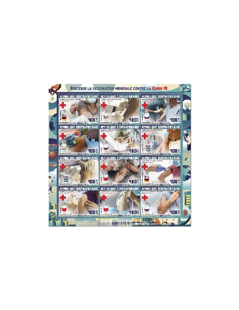 n° 7682/7693 - Timbre CENTRAFRIQUE Poste