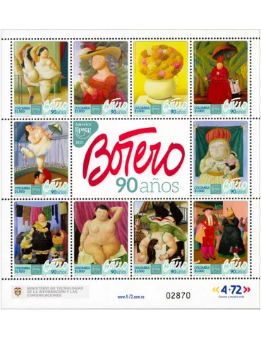 n° 2608/2617 - Timbre COLOMBIE Poste