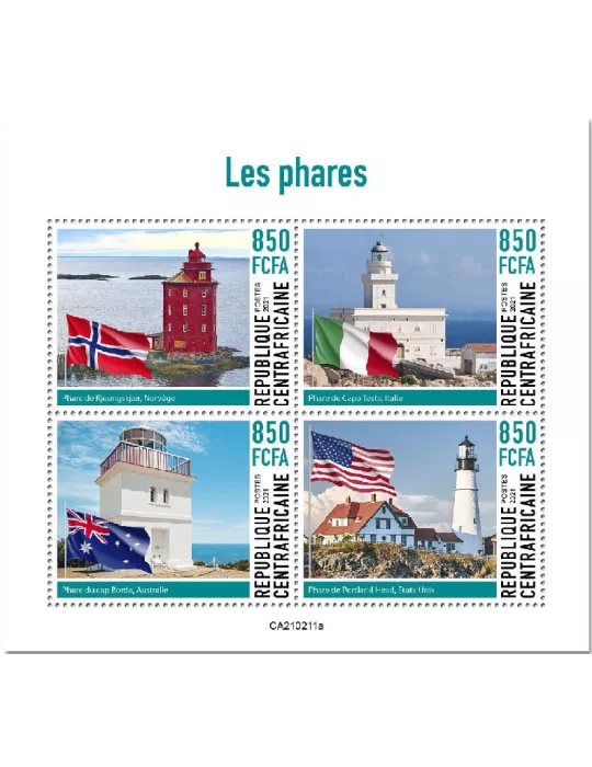 n° 7734/7737 - Timbre CENTRAFRIQUE Poste