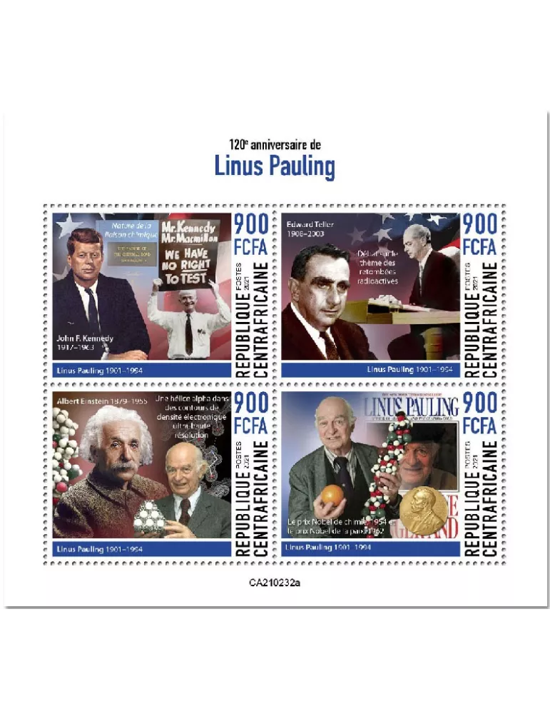 n° 7818/7821 - Timbre CENTRAFRIQUE Poste