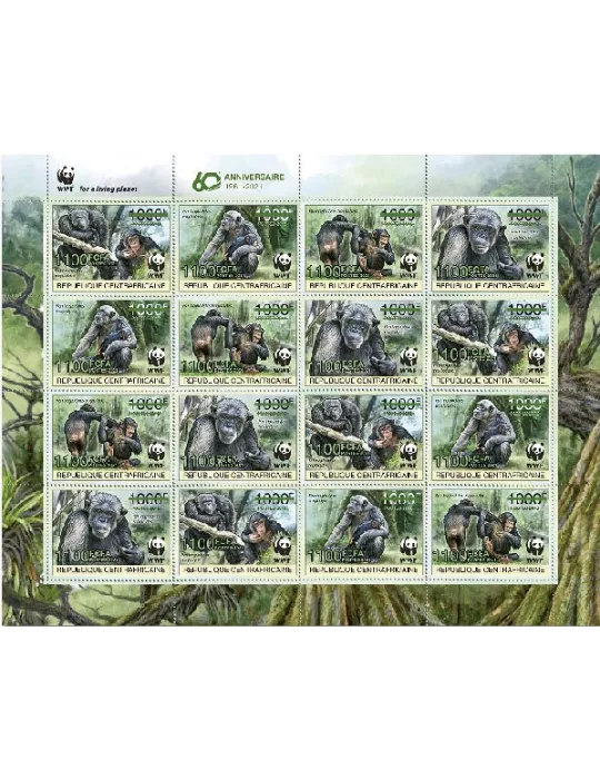 n° 7842/7845 - Timbre CENTRAFRIQUE Poste