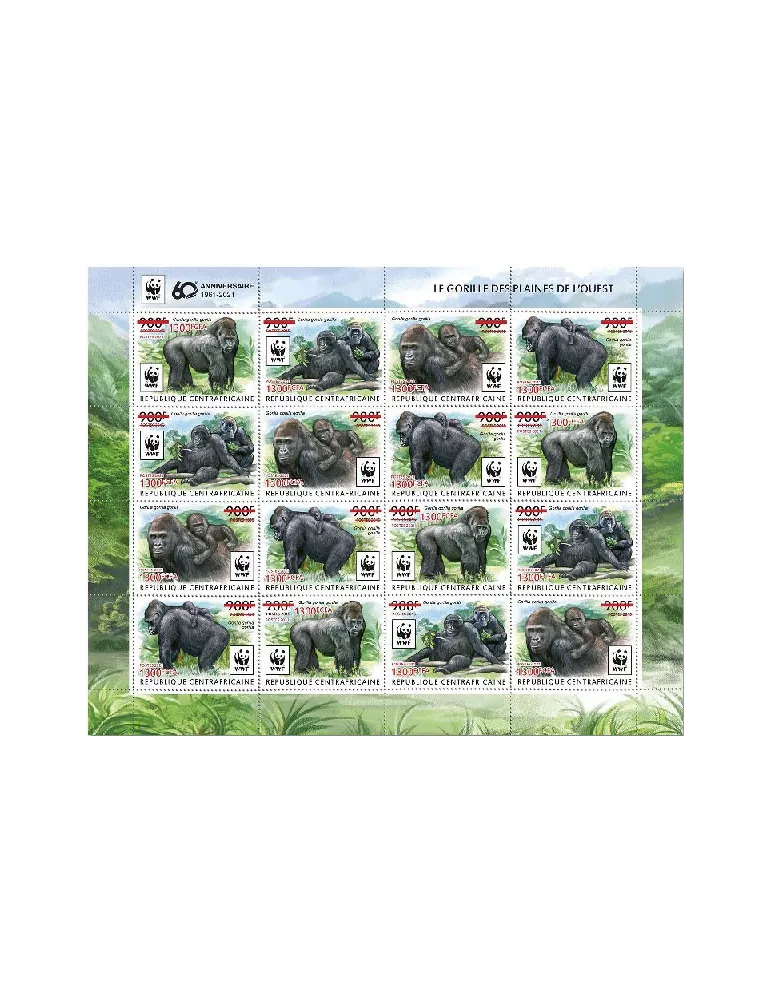 n° 7846/7849 - Timbre CENTRAFRIQUE Poste