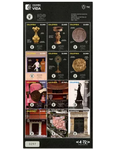 n° 2639/2650 - Timbre COLOMBIE Poste