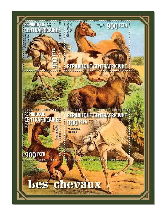 n° 7939/7942 - Timbre CENTRAFRIQUE Poste