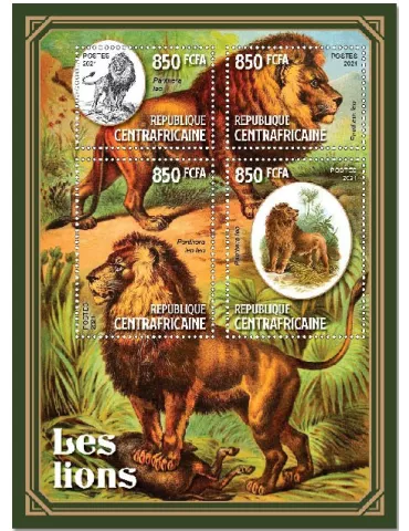 n° 7943/7946 - Timbre CENTRAFRIQUE Poste