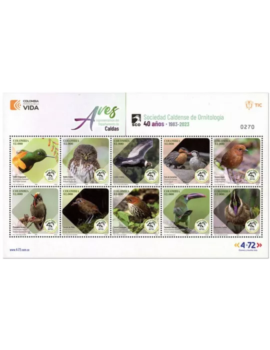 n° 2654/2663 - Timbre COLOMBIE Poste