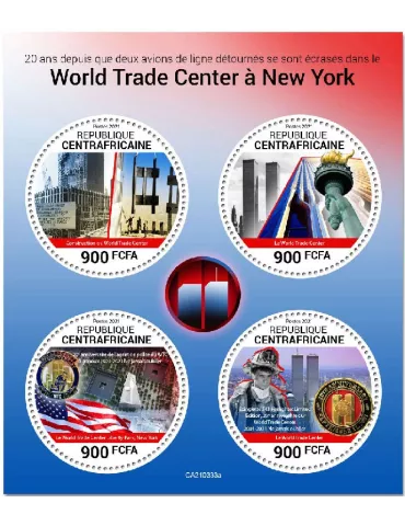 n° 7987/7990 - Timbre CENTRAFRIQUE Poste